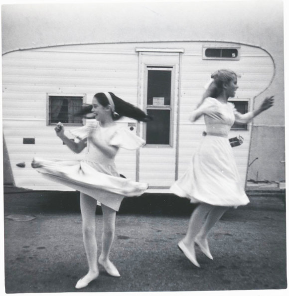 Angela & Heather take a twirl