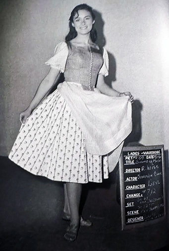 Charmian's continuity wardrobe shot