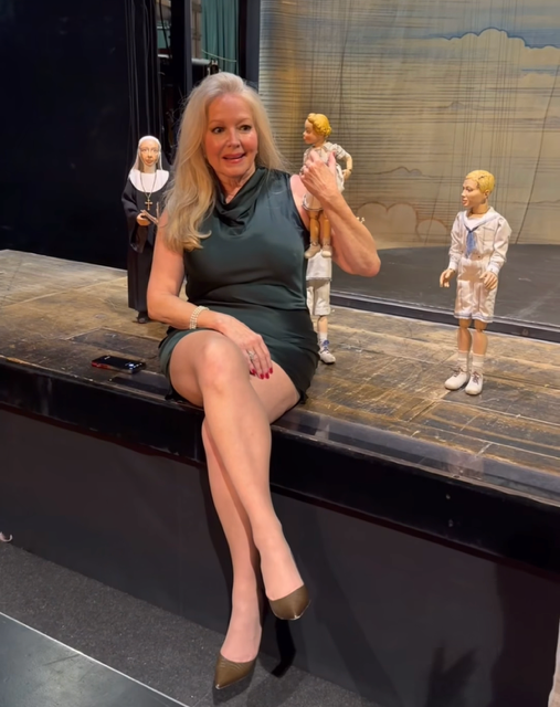 Kym with her Gretl puppet